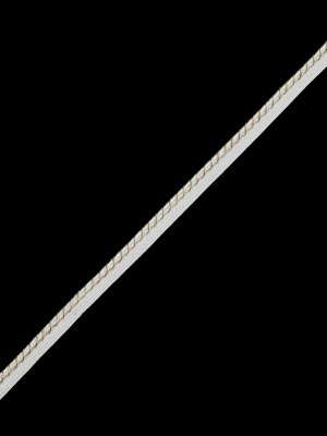 Metallic Gold and White Cord with White Lip – 0.5″ Metallic Gold and White Cord with White Lip – 0.5″