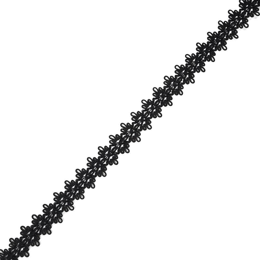 Black Loose Braided Cord – 1″ Black Loose Braided Cord – 1″