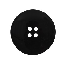 Black 4-Hole Smooth Top Plastic Button – 45L/29mm Black 4-Hole Smooth Top Plastic Button – 45L/29mm