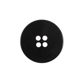 Black Plastic 4-Hole Button – 36L/23mm Black Plastic 4-Hole Button – 36L/23mm