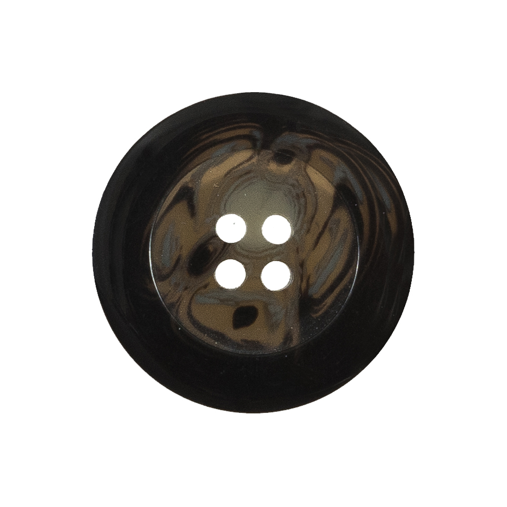 Black Plastic 4-Hole Button – 40L/25.5mm Black Plastic 4-Hole Button – 40L/25.5mm