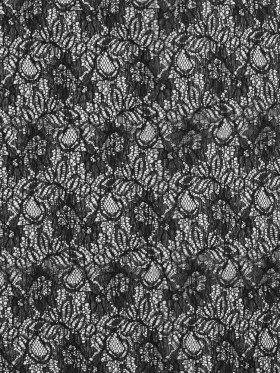 Re-Embroidered Lace – Black Floral Re-Embroidered Lace – Black Floral