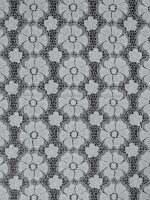 Stretch Crochet Lace – White Floral Stretch Crochet Lace – White Floral