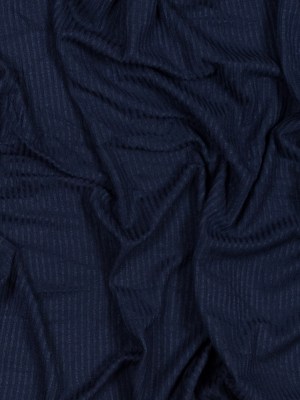 Navy 4×2 Rayon Rib Knit Navy 4×2 Rayon Rib Knit