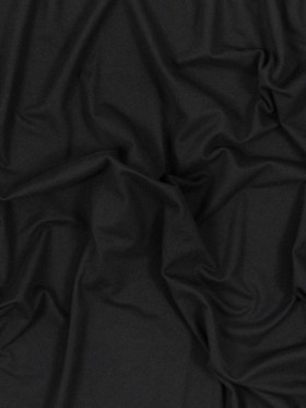 Black Double Sided Brushed DTY Jersey Black Double Sided Brushed DTY Jersey