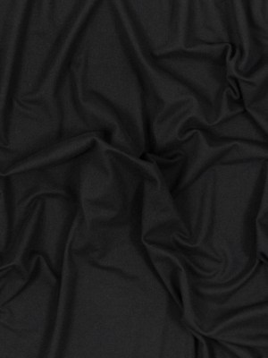 Black Double Sided Brushed DTY Jersey Black Double Sided Brushed DTY Jersey