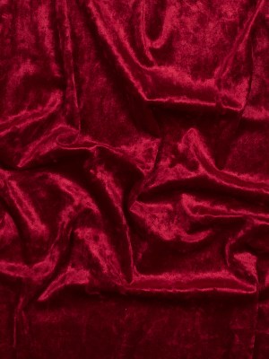 Stretch Crushed Velour – Red Stretch Crushed Velour – Red