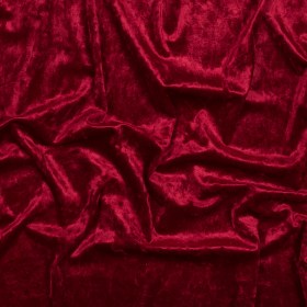 Stretch Crushed Velour – Red Stretch Crushed Velour – Red