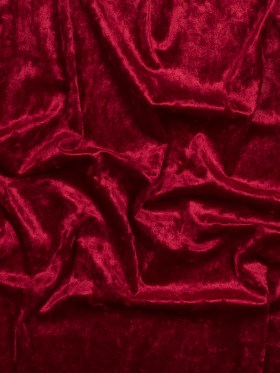 Stretch Crushed Velour – Red Stretch Crushed Velour – Red