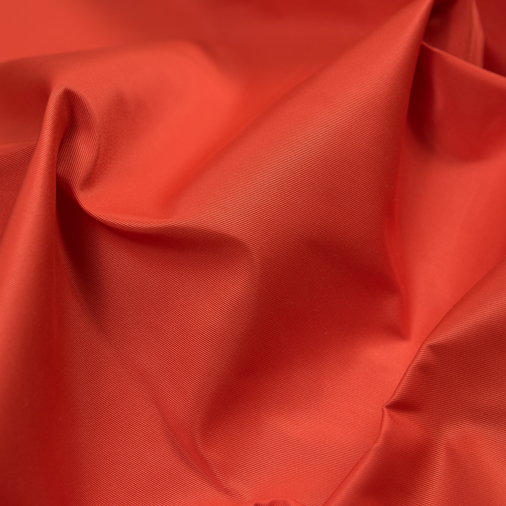 Water-Resistant Polyester Twill – Red Orange – Fisher Collection Water-Resistant Polyester Twill – Red Orange – Fisher Collection