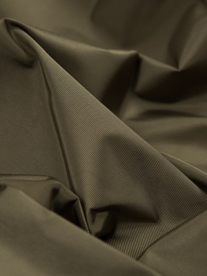 Water-Resistant Polyester Twill – Brown Olive – Fisher Collection Water-Resistant Polyester Twill – Brown Olive – Fisher Collection