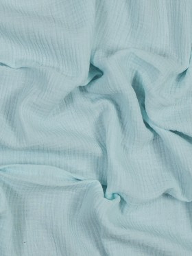 Double Cotton Gauze – Blue Glass – Talamanca Collection Double Cotton Gauze – Blue Glass – Talamanca Collection