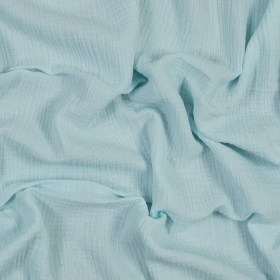 Double Cotton Gauze – Blue Glass – Talamanca Collection Double Cotton Gauze – Blue Glass – Talamanca Collection