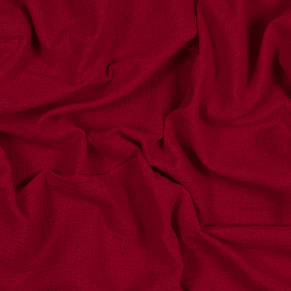 Double Cotton Gauze – True Red – Talamanca Collection Double Cotton Gauze – True Red – Talamanca Collection