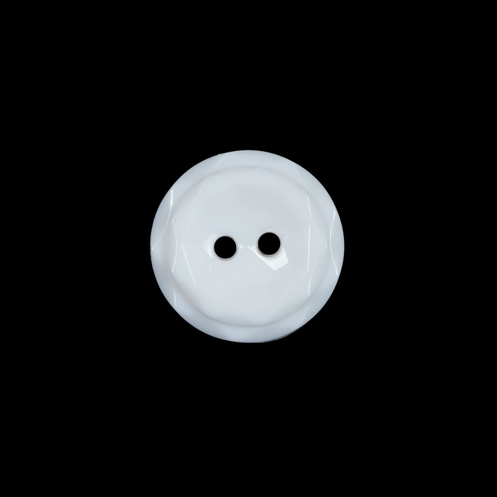 White Italian 2 Hole Button – 24L/15mm White Italian 2 Hole Button – 24L/15mm