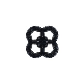 Italian Black Decorative Plastic Button – 36L/23mm Italian Black Decorative Plastic Button – 36L/23mm