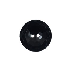 Italian Black 2-Hole Plastic Button – 30L/19mm Italian Black 2-Hole Plastic Button – 30L/19mm