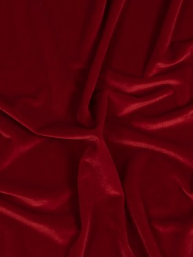 Stretch Velour – Scarlet – Persica Collection Stretch Velour – Scarlet – Persica Collection