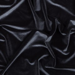 Stretch Velour – Charcoal – Persica Collection Stretch Velour – Charcoal – Persica Collection
