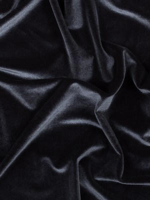 Stretch Velour – Charcoal – Persica Collection Stretch Velour – Charcoal – Persica Collection