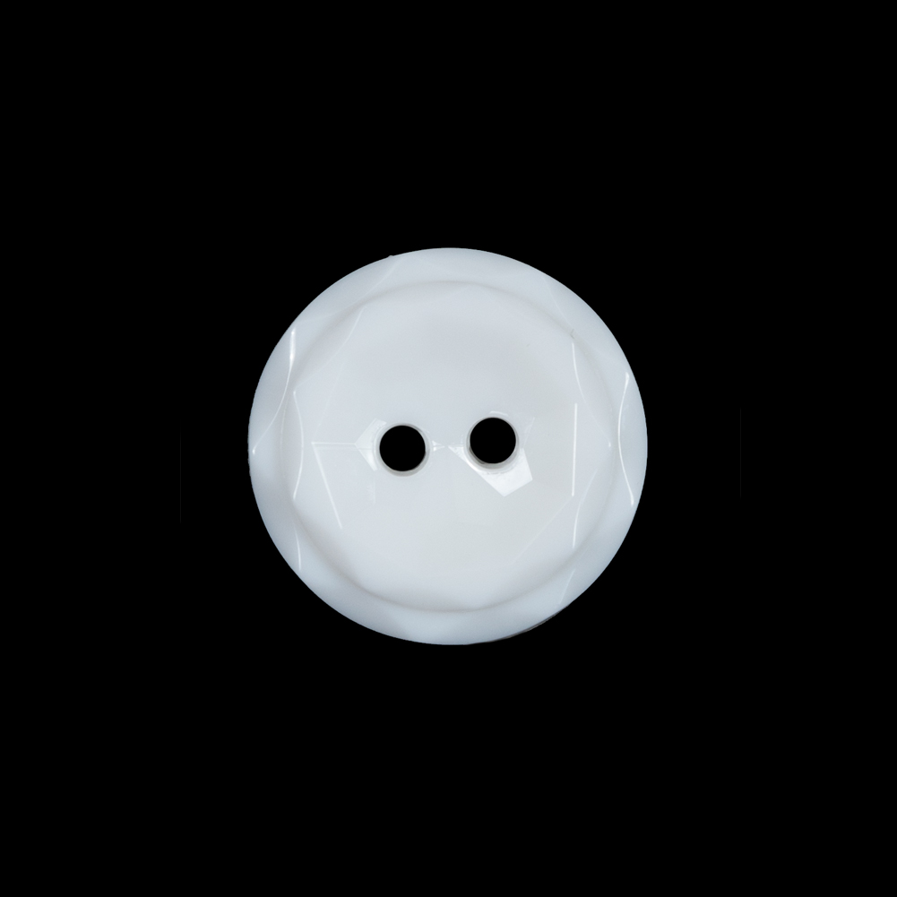 Italian White 2-Hole Plastic Button – 30L/19mm Italian White 2-Hole Plastic Button – 30L/19mm