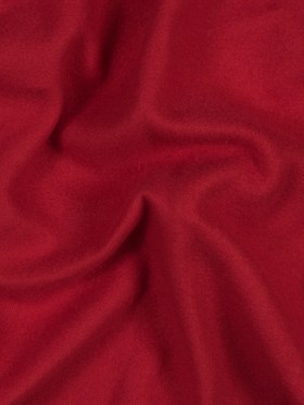 Cotton and Polyester Brushed Fleece – Rich Red Cotton and Polyester Brushed Fleece – Rich Red