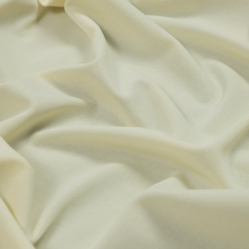 Pale Yellow ITY Stretch Matte Jersey