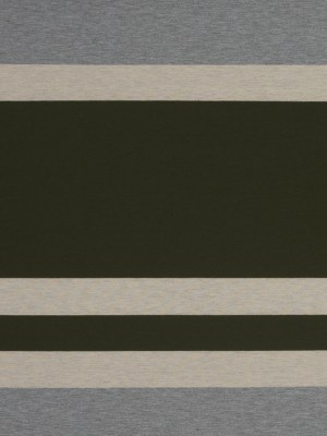 Olive, Oatmeal and Gray Awning Striped Jersey Olive, Oatmeal and Gray Awning Striped Jersey