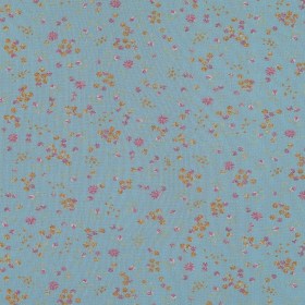 Blue, Pink and Orange Floral Polyester Mesh Blue, Pink and Orange Floral Polyester Mesh