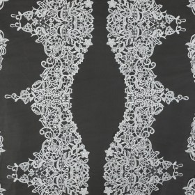 Embroidered Lace – Off-White Floral on Nude Embroidered Lace – Off-White Floral on Nude