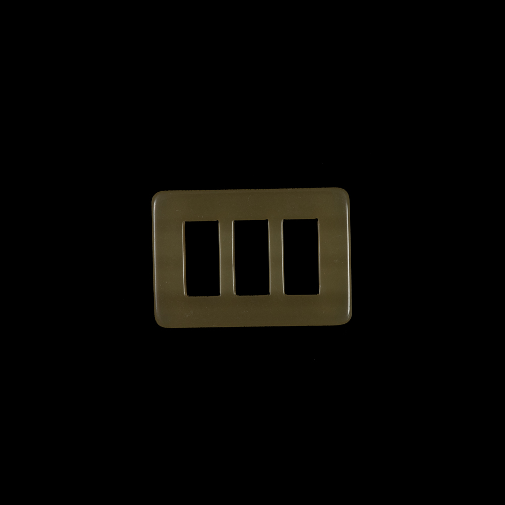 Dark Gold Rectangular Plastic Buckle - 1.5"