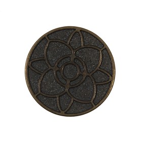 Italian Antique Gold Floral Metal Shank Back Button – 40L/25.5mm Italian Antique Gold Floral Metal Shank Back Button – 40L/25.5mm