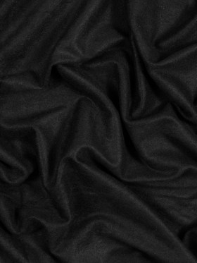 Bamboo and Merino Wool Stretch Fleece – Black Bamboo and Merino Wool Stretch Fleece – Black