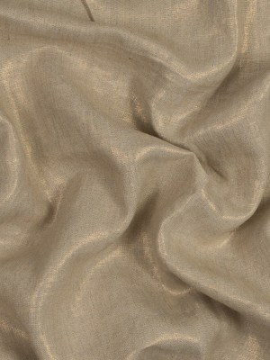 Medium Weight Linen Woven with Metallic Foiling – Oatmeal and Gold – Bianca Collection Medium Weight Linen Woven with Metallic Foiling – Oatmeal and Gold – Bianca Collection