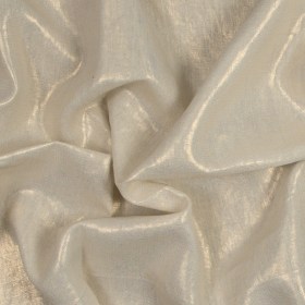 Medium Weight Linen Woven with Metallic Foiling – Ivory and Gold – Bianca Collection Medium Weight Linen Woven with Metallic Foiling – Ivory and Gold – Bianca Collection