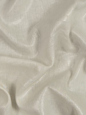 Medium Weight Linen Woven with Metallic Foiling – Ivory and Silver – Bianca Collection Medium Weight Linen Woven with Metallic Foiling – Ivory and Silver – Bianca Collection