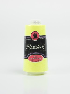 Maxi-Lock Serger Thread 3000yds – Neon Yellow Maxi-Lock Serger Thread 3000yds – Neon Yellow