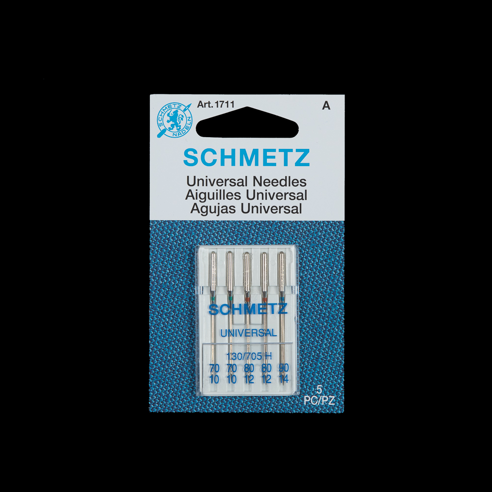 Schmetz Universal Machine Needles – Assorted Sizes – 5 ct Schmetz Universal Machine Needles – Assorted Sizes – 5 ct