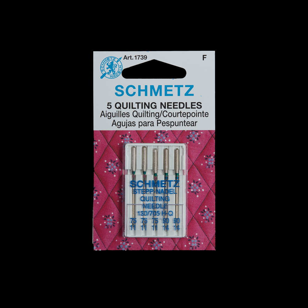 Schmetz Quilting Machine Needles – Assorted Sizes – 5 ct Schmetz Quilting Machine Needles – Assorted Sizes – 5 ct