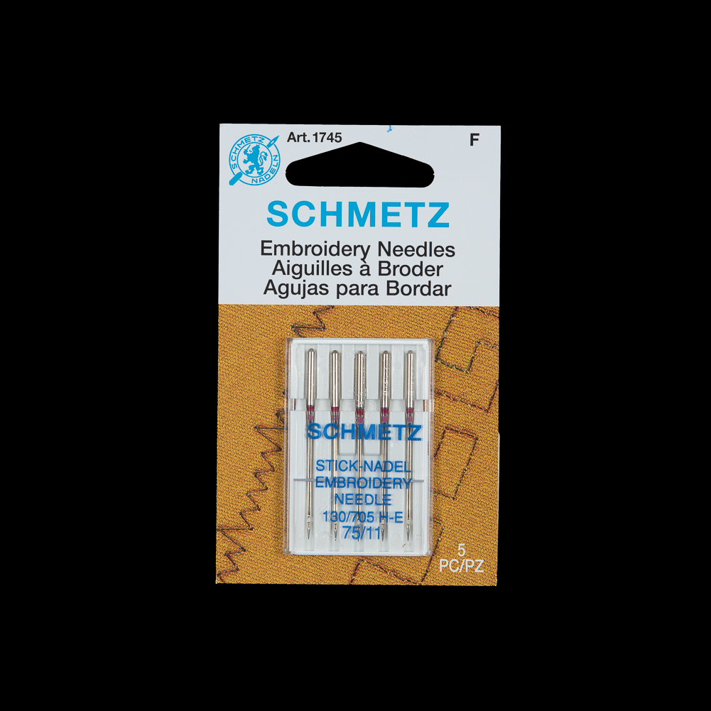 Schmetz Embroidery Machine Needles – 75/11 – 5 ct Schmetz Embroidery Machine Needles – 75/11 – 5 ct