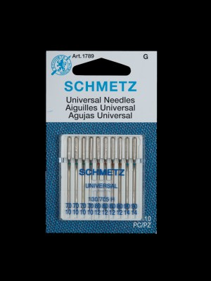 Schmetz Universal Machine Needles – Assorted Sizes (70/10, 80/12, 90/14) – 10 ct Schmetz Universal Machine Needles – Assorted Sizes (70/10, 80/12, 90/14) – 10 ct