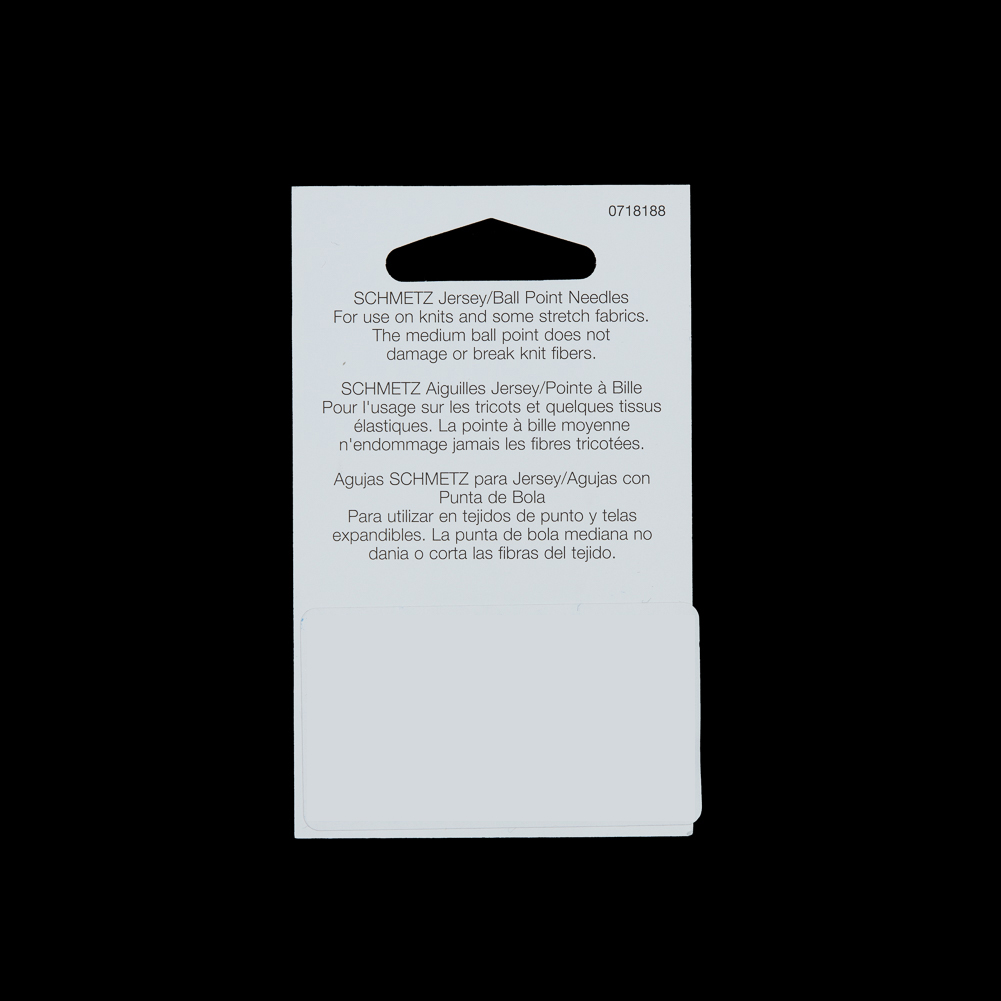 Schmetz Jersey/Ball Point Machine Needles – Assorted Sizes – 5 ct Schmetz Jersey/Ball Point Machine Needles – Assorted Sizes – 5 ct