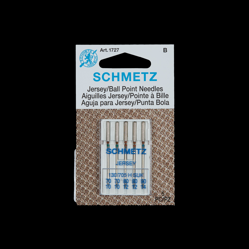 Schmetz Jersey/Ball Point Machine Needles – Assorted Sizes – 5 ct Schmetz Jersey/Ball Point Machine Needles – Assorted Sizes – 5 ct