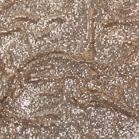 Mood Exclusive Joan Rose Gold Tubular Chainmail Fabric Mood Exclusive Joan Rose Gold Tubular Chainmail Fabric