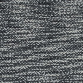 Wool Knit with Zig Zag Loops – Gray and White – Designer Deadstock Wool Knit with Zig Zag Loops – Gray and White – Designer Deadstock
