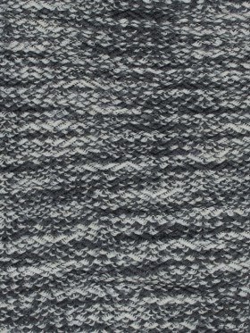 Wool Knit with Zig Zag Loops – Gray and White – Designer Deadstock Wool Knit with Zig Zag Loops – Gray and White – Designer Deadstock