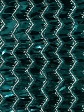 Fringe Sequin Fabric – EmeraldChevrons Fringe Sequin Fabric – EmeraldChevrons