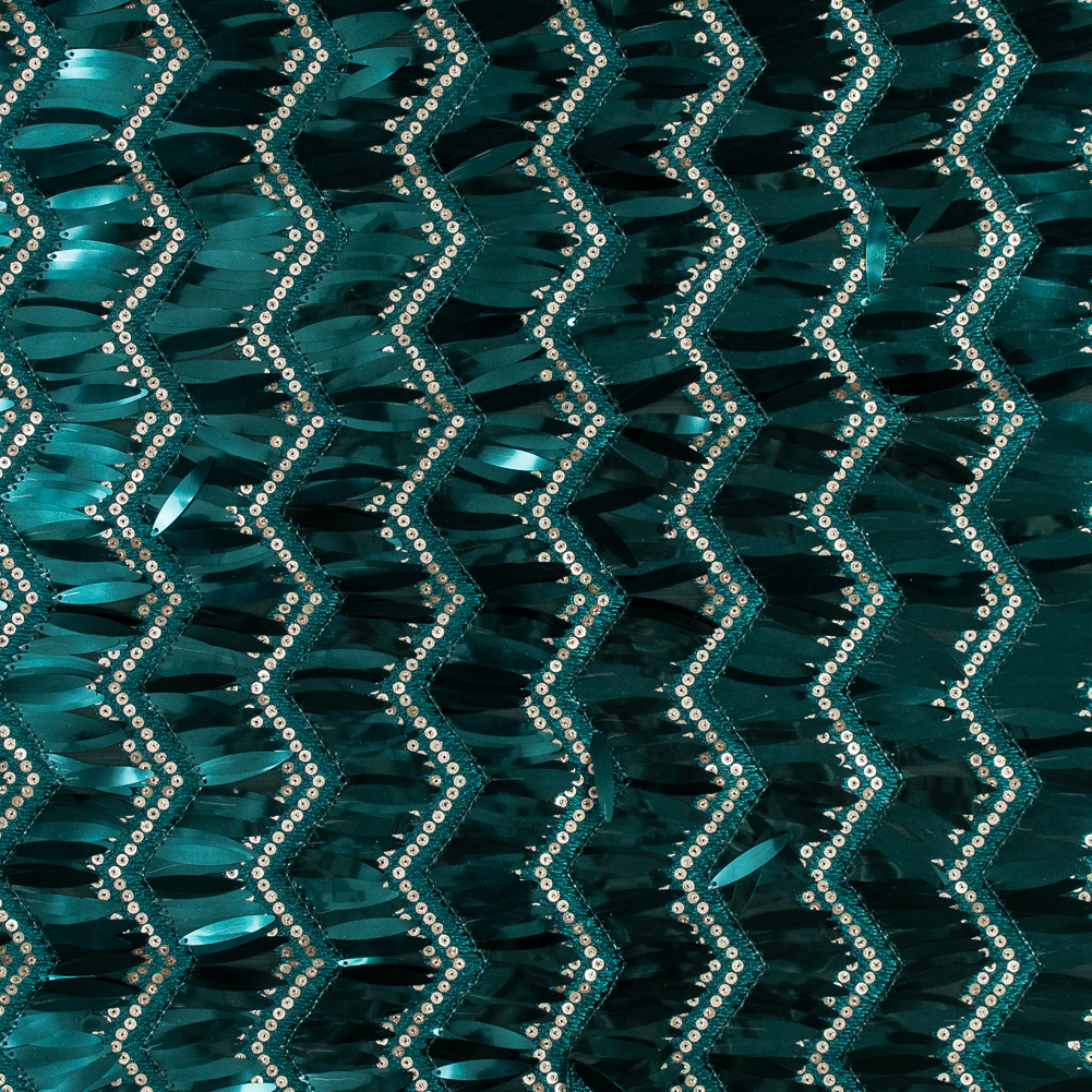 Fringe Sequin Fabric – EmeraldChevrons Fringe Sequin Fabric – EmeraldChevrons