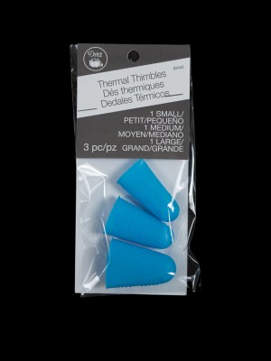 3 Blue Thermal Thimbles – Assorted Sizes 3 Blue Thermal Thimbles – Assorted Sizes