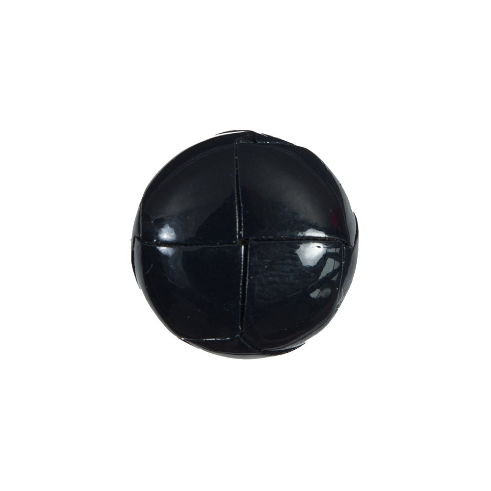 Dark Navy Glossy Leather Shank Back Button – 30L/19MM Dark Navy Glossy Leather Shank Back Button – 30L/19MM